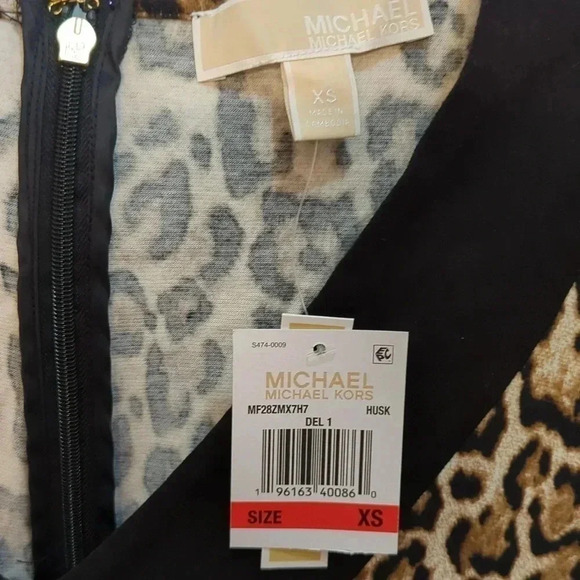 Michael Michael Kors Women's Printed Crisscross Border Dress - Picture 4 of 7